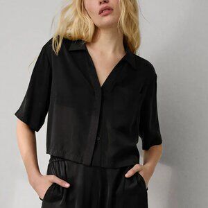 Lunya Washable Silk High Rise Pant Set - Top Only!